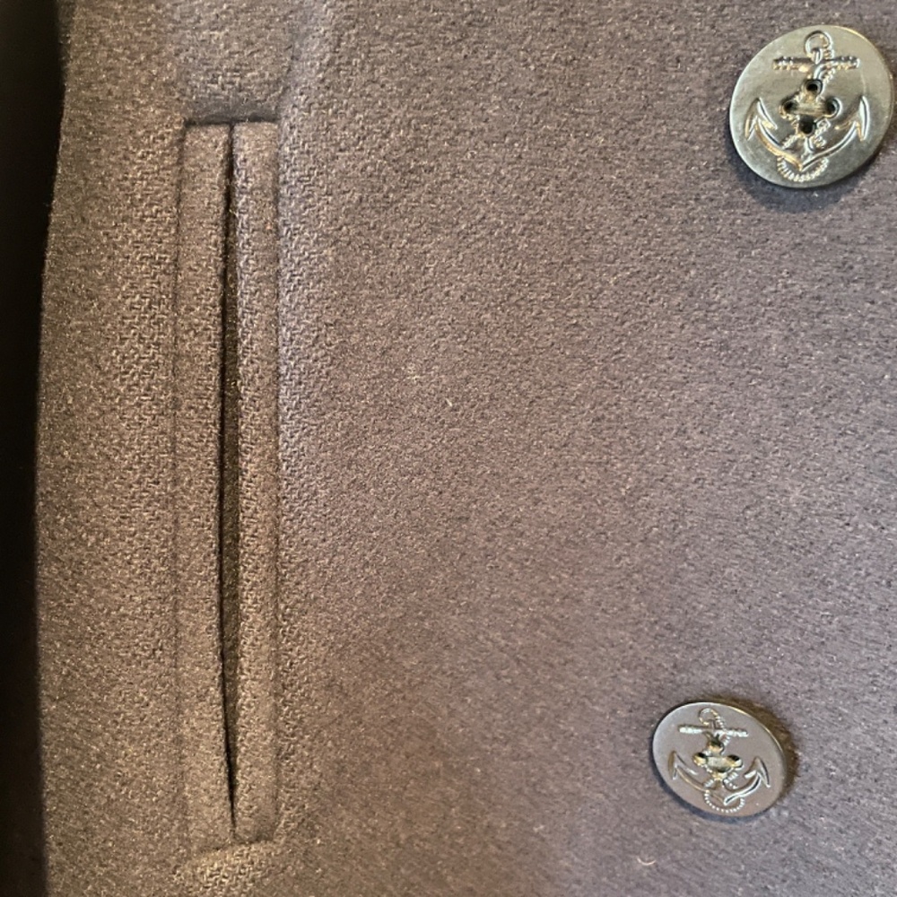 Lands' End Navy Pea Coat - Picture 6 of 11